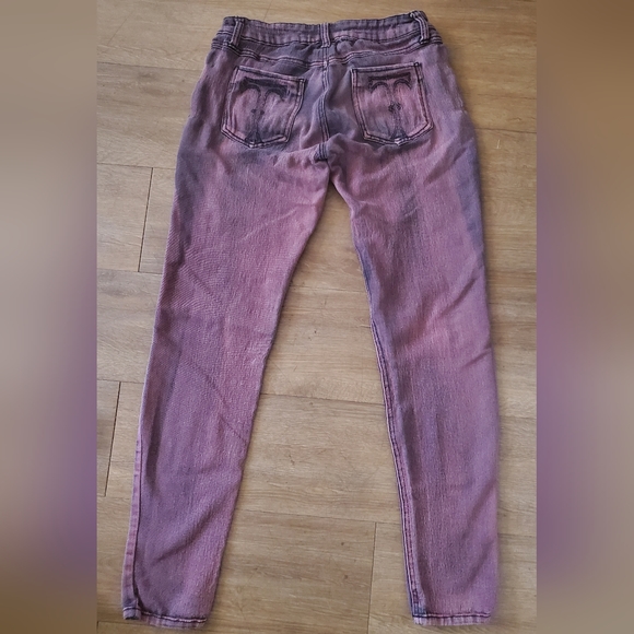 Vintage Tripp NYC Daang Goodman Purple Wash Skinny Jeans. - Picture 5 of 16